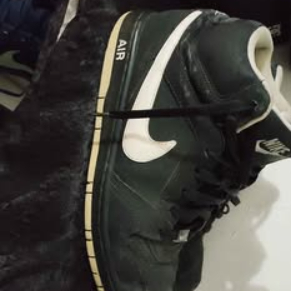 Nike Black and White High-Top Sneakers